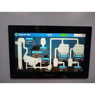 Proceso de limpieza y transporte de granos - Molinera