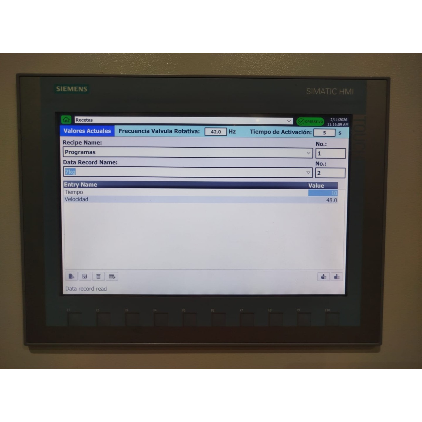 Automatización de sistema de dosificación de pellet con recetas