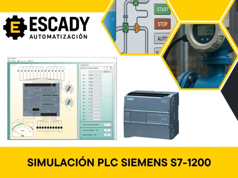 Simulación completa PLC Siemens S7-1200